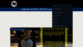 What Juniorhockeytruth.com website looked like in 2017 (6 years ago)