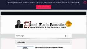 What Josemariagonzalez.es website looked like in 2017 (6 years ago)