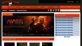 What Juegoz.com website looked like in 2017 (6 years ago)