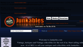 What Junkables.com website looked like in 2017 (6 years ago)