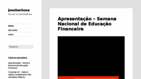 What Josebarbosa.com.br website looked like in 2017 (6 years ago)