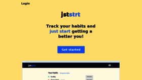 What Jststrt.com website looked like in 2017 (6 years ago)