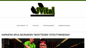 What Jvital.fi website looked like in 2017 (6 years ago)