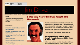 What Jimdriver.com website looked like in 2017 (6 years ago)