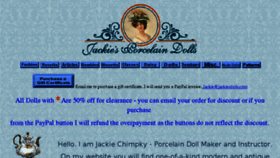 What Jackiesdolls.com website looked like in 2017 (6 years ago)