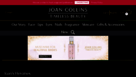 What Joancollinsbeauty.com website looked like in 2017 (6 years ago)