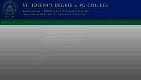 What Josephscollege.ac.in website looked like in 2017 (6 years ago)
