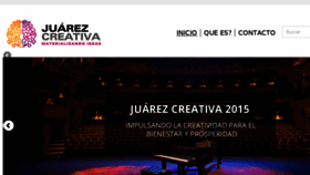 What Juarezcreativa.org website looked like in 2017 (6 years ago)