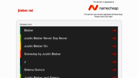 What Jbieber.net website looked like in 2017 (6 years ago)