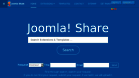 What Joomlashare.net website looked like in 2017 (6 years ago)