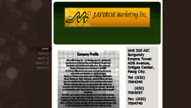 What Jafiroe.com website looked like in 2017 (6 years ago)
