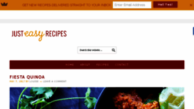 What Justeasyrecipes.co.za website looked like in 2017 (6 years ago)