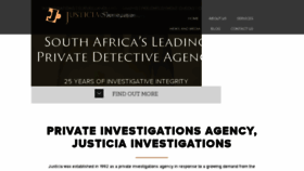 What Justicia.co.za website looked like in 2017 (6 years ago)