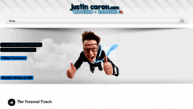What Justincaron.com website looked like in 2017 (6 years ago)
