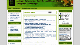 What Jdih.kulonprogokab.go.id website looked like in 2017 (6 years ago)