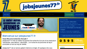 What Jobsjeunes77.fr website looked like in 2017 (6 years ago)