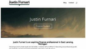 What Justinfurnari.com website looked like in 2017 (6 years ago)