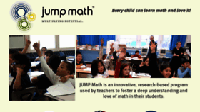 What Jumpmath.org website looked like in 2017 (6 years ago)