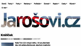 What Jarosovi.cz website looked like in 2017 (6 years ago)