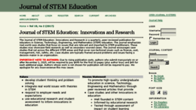 What Jstem.org website looked like in 2017 (6 years ago)