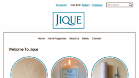 What Jique.co.uk website looked like in 2017 (6 years ago)