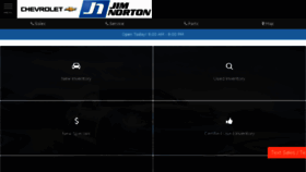 What Jimnortonchevy.com website looked like in 2017 (6 years ago)