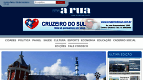 What Jornalarua.com.br website looked like in 2017 (6 years ago)