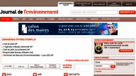 What Journaldelenvironnement.net website looked like in 2017 (6 years ago)
