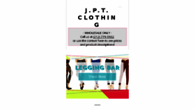 What Jptclothing.com website looked like in 2017 (6 years ago)