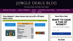 What Jungledealsblog.com website looked like in 2017 (6 years ago)
