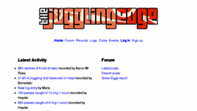 What Jugglingedge.com website looked like in 2017 (6 years ago)