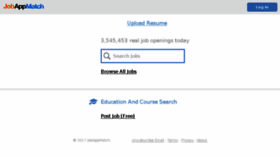 What Jobappmatch.org website looked like in 2017 (6 years ago)