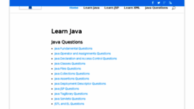 What Javaprepare.com website looked like in 2017 (6 years ago)