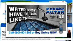 What Justwaterfilters.co.nz website looked like in 2017 (6 years ago)