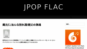 What Jpopflac.com website looked like in 2017 (6 years ago)