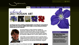 What Jacihoganart.com website looked like in 2017 (8 years ago)