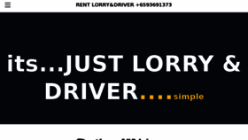 What Justlorryanddriver.com website looked like in 2017 (6 years ago)