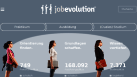 What Jobevolution.de website looked like in 2017 (6 years ago)