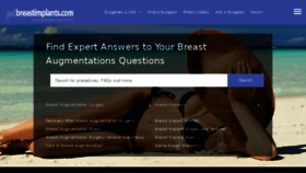 What Justbreastimplants.com website looked like in 2017 (6 years ago)