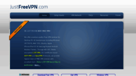 What Justfreevpn.com website looked like in 2017 (6 years ago)