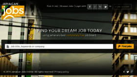 What Jamaicanjobsonline.com website looked like in 2017 (6 years ago)
