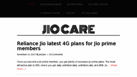 What Jiocare.net website looked like in 2017 (6 years ago)