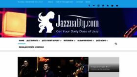 What Jazzuality.com website looked like in 2017 (6 years ago)