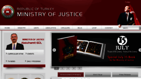 What Justice.gov.tr website looked like in 2018 (6 years ago)