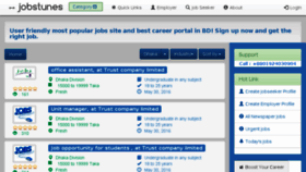 What Jobstunes.com website looked like in 2018 (6 years ago)