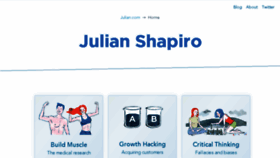 What Julian.com website looked like in 2018 (6 years ago)