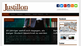 What Justillon.de website looked like in 2018 (6 years ago)