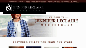 What Jenniferleclaire.org website looked like in 2018 (6 years ago)
