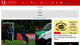 What Jornaluniao.com.br website looked like in 2018 (6 years ago)