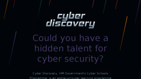 What Joincyberdiscovery.com website looked like in 2018 (6 years ago)